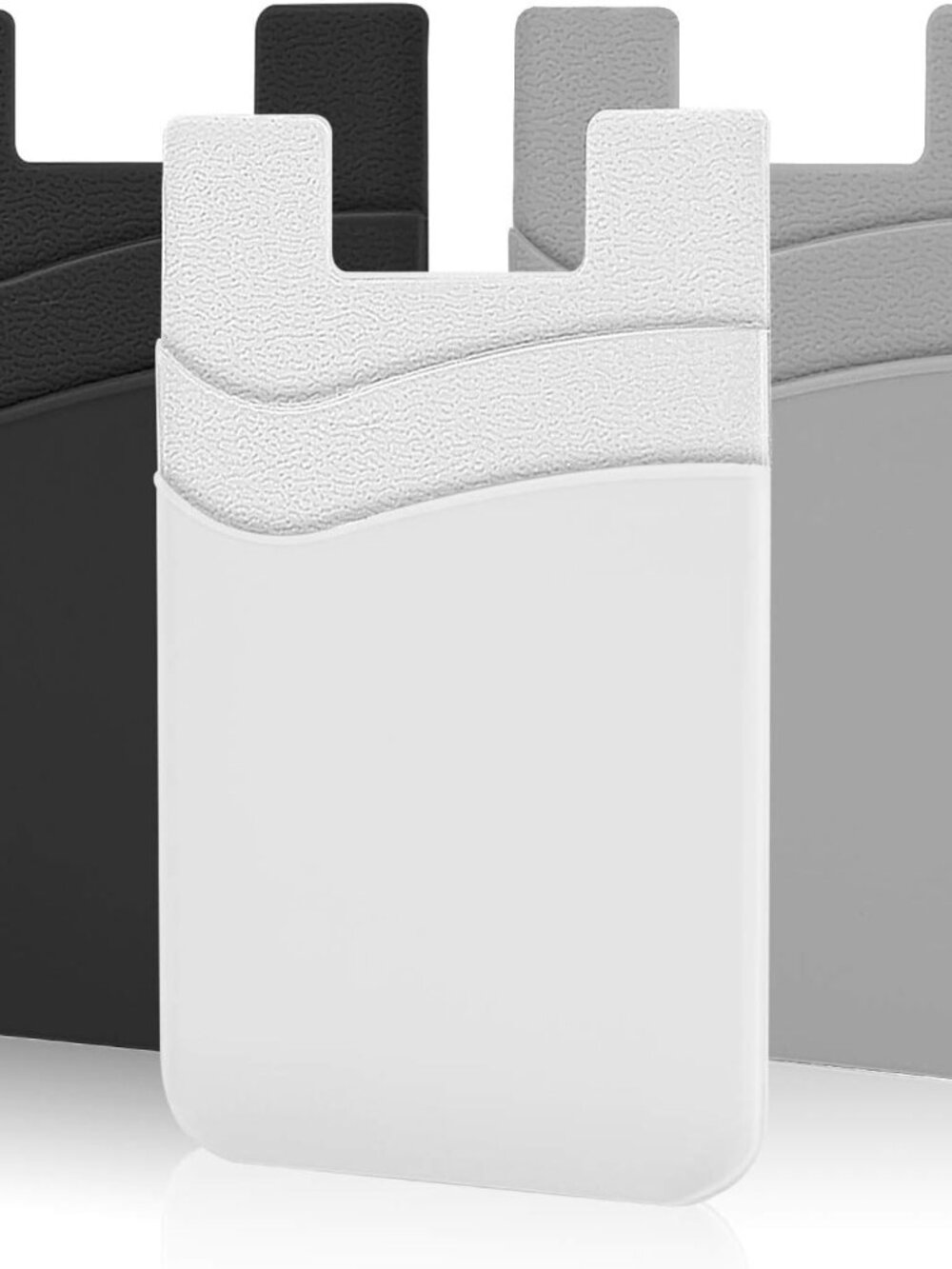 Phone Wallet, Credit Card Holder for Back of Phone Case Wallet Pocket Stick on I